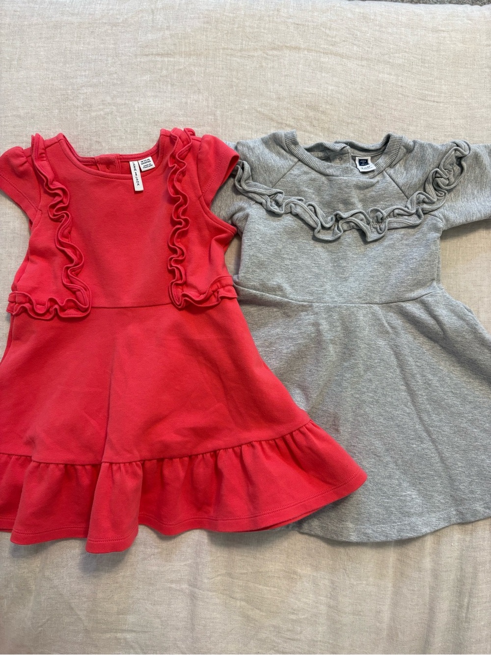 Janie and Jack 18-24M Two Ruffle Dresses Bundle